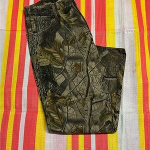 Men's Camo Straight-Leg Hunting Pants - Olive Brown
